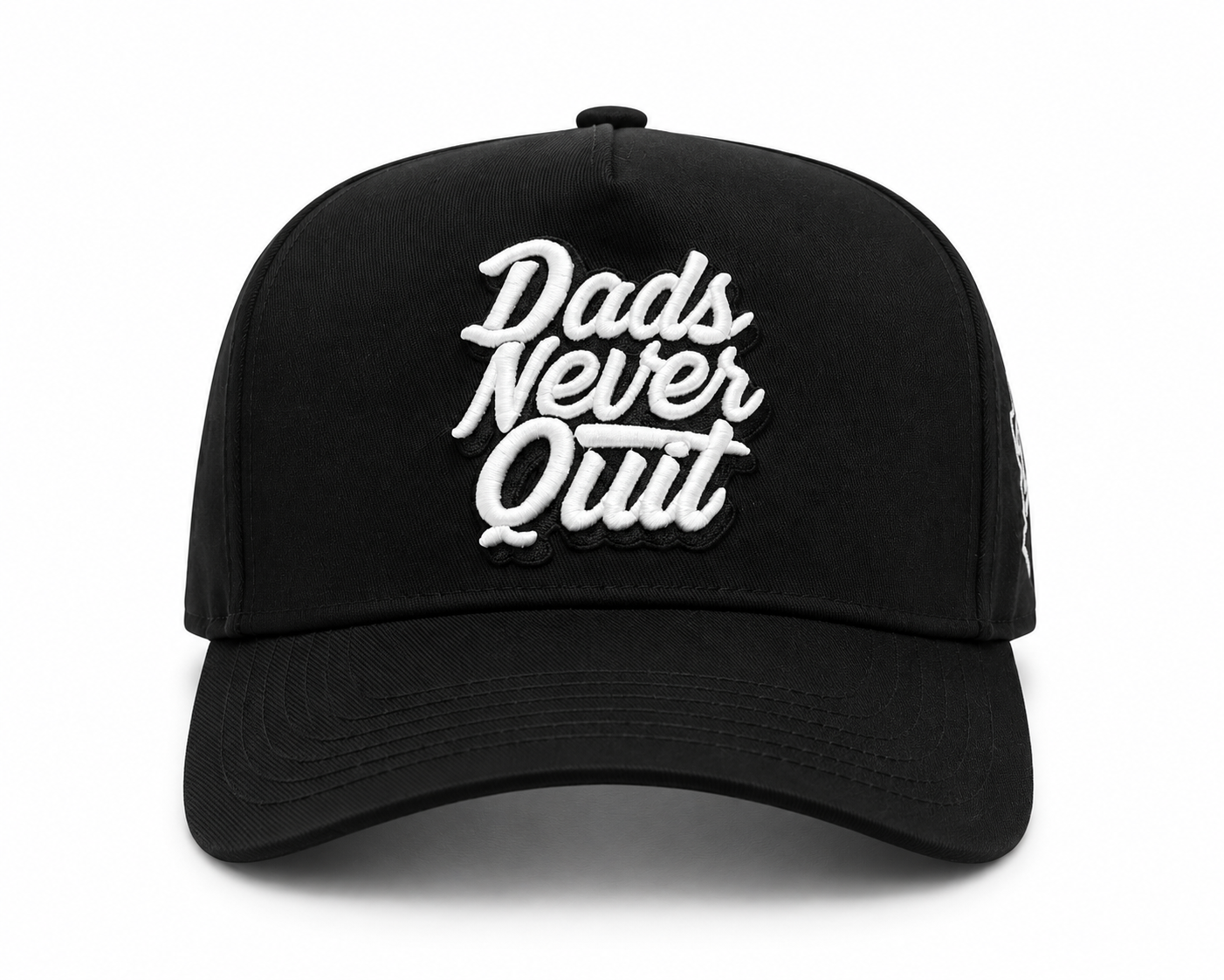 Dads Never Quit Snapback Hat
