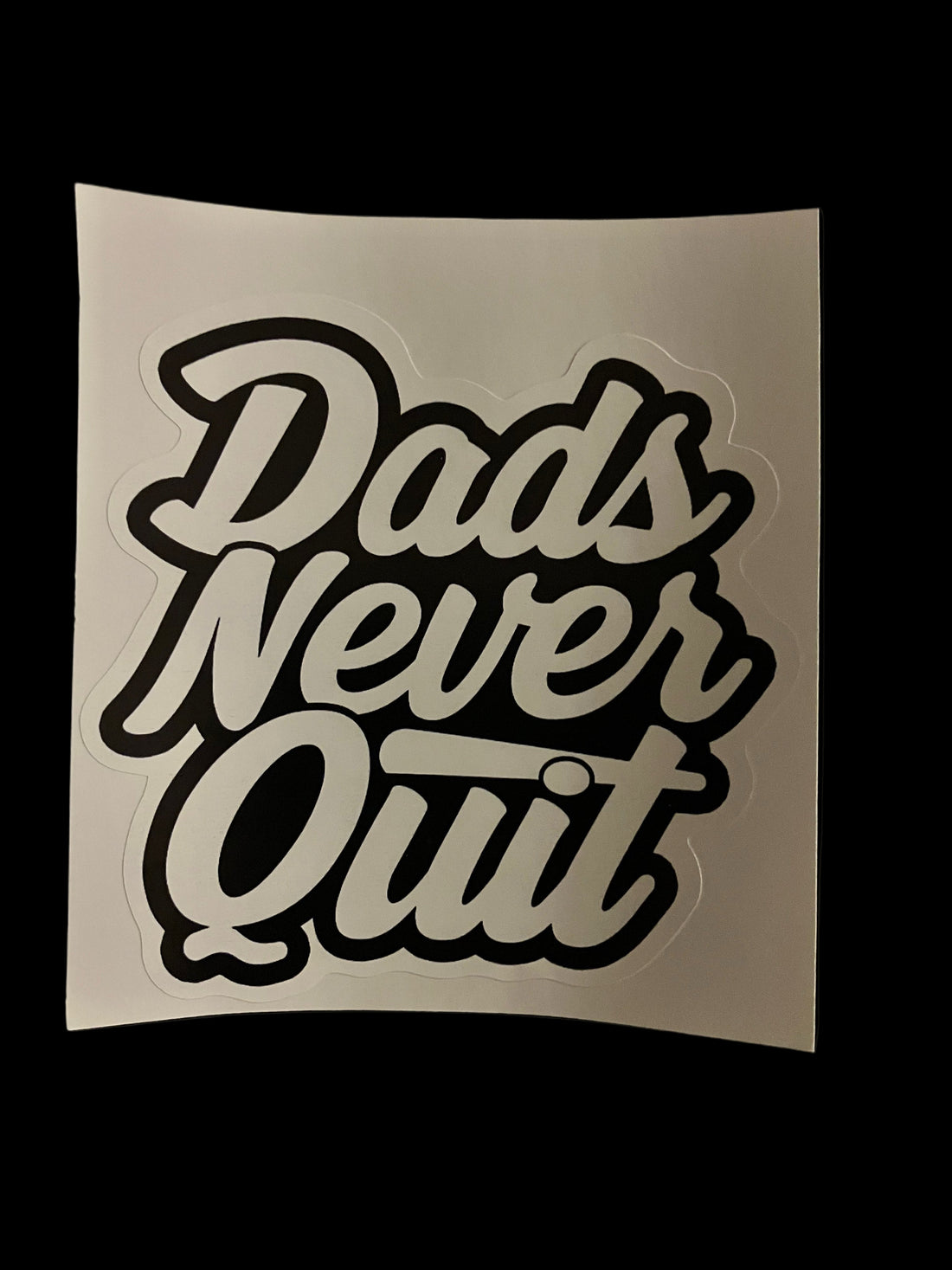Dads Never Quit Car Decal (5x5)